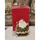 Fitz and Floyd Jolly Ole St Nick Large Cookie Jar NIB 14" Excellent Condition