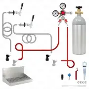 2 Tap Home Brew Draft Beer Kegerator Conversion Kit! DIY Double / Dual Keezer!