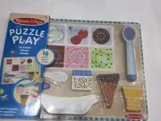 Melissa & Doug Ice Cream Puzzle Play Set Magnetic Wooden Sealed!