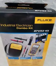 Fluke 87V/E2 Industrial Electrician Combo Kit True RMS Multimeter w/ Temperature