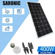 400W Fixed Solar Panel 12V Mono Home RV Caravan Camping Charging Battery 400Watt
