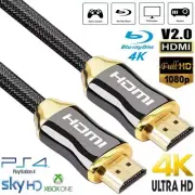 Premium 4K HDMI Cable 10 M HDMI Lead PS4 3D HDTV UHD X Box Blu-ray Sky HD