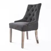 La Bella Black (Charcoal) Amour French Provincial Dining Chair