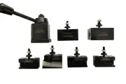 7PCs Set 0XA Wedge Type Quick Change Tool Post Set For Mini Lathe up to 9" OX...