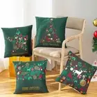 Home Decoration Cushion Cover Pillow Case Square Christmas Pillow Cover