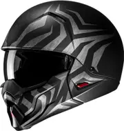 HJC i20 Thorn Jet Helmet, black-silver, Size 2XL for Men Black Silver