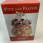 Fitz and Floyd Hand Painted Kringle aka Santa Claus Cookie Jar 2005 China 9.75"t