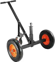 VEVOR Adjustable Trailer Dolly, 1000lbs Tongue Weight Capacity, Carbon Steel Trailer Mover with 19''-26'' Adjustable Height & 2'' Ball, 16'' Pneumatic Tires & Universal Wheel, for Moving RV Trailer