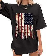 [DADSHERO] Women's Oversized Shirts Western Cowboy Shirts Vintage Graphic Tops Nashville Music Tees Retro Steer Skull Shirt