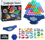 WJnflQN Tower Balance Stacking Blocks | Fun Balancing Building Blocks Set - Educational Toys for Kids and Adults, Learning Activities for Game Night