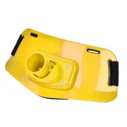(Yellow)Boat Rock Fishing Rod Pole Holder Adjustable Waist Fighting Belt MN