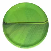 RSINC Banana Leaf Round Dinner Lunch Serving Melamine Platter Plate