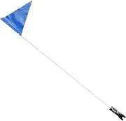 ADOCARN 1 Set Adjustable Tail Triangular Flag for Bicycles Sturdy and Safety Flag with Mounting Bracket Reflective Design for Enhanced Visibility and Long Lasting Use