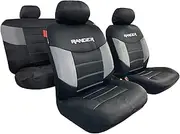 Car Seat Covers for Ford Ranger PX2 PX3 Full Set Black Carbon Spacer Mesh Heavy Duty 2006-2023