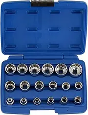 Neiko 02488A 3/8 Drive Universal Spline Socket Set 18 Piece | Metric