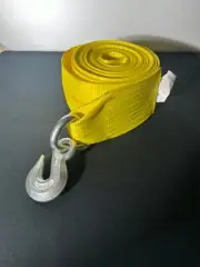 US Cargo Control 4” x 27’ Yellow Wench Strap w/Flat Hook
