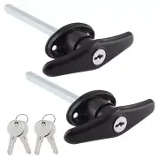 Qjaiune Truck Cap Locking T-Handles 2 Pack Camper Topper Lock, Camper Shell L...