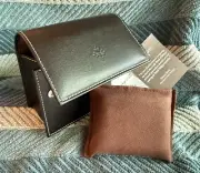 Authentic Patek Watch New Brown Leather Travel Pouch Case Nautilus Aquanaut
