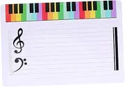 TOGEVAL 3pcs Reusable Writing Board Music Staff Blackboard Erasable Teaching Tool