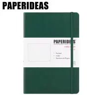 在飛比找博客來優惠-PAPERIDEAS A5子彈筆記本 頁碼硬面綁帶筆記本 與