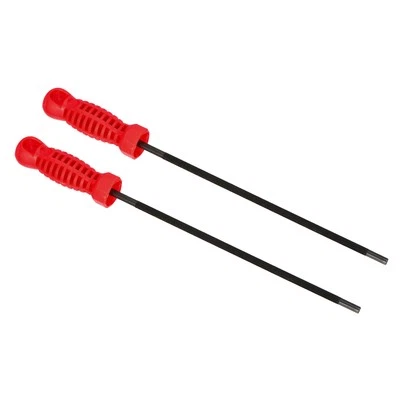 Chainsaw Chain Sharpening File, 2 Pack 7/32-Inch (5.5 Mm) Saw Sharpener File Red