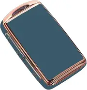TPU Remote Key Fob Cover Case for Ma-zda 3 6 CX-4 CX-5 CX-8 CX-9 CX-12 CX-30 Alexa Miata 4 Buttons Gold Edged Smart Key Fob Cover Case (Grey)