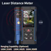 100M-200M Digital Rangefinder Measuring Laser Tape Distance Meter Range Finder
