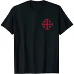 KNIGHT'S TEMPLAR JERUSALEM CROSS KINGDOM OF JERUSALEM 男士 T 恤