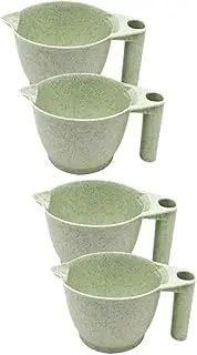 SOESFOUFU 2pcs Hair Dye Mixing Bowls Professional Tint Mixing Bowls with Handles for Easy Application Durable Material for Salon Home Use Hair Color Kit for DIY