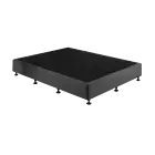 Palermo King Single Ensemble Bed Base Platinum Graphite Linen Fabric