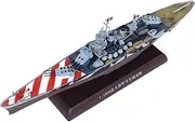 1:1000 Scale Italian Battleship Roma Model Alloy Die-Cast High-Simulated Boat Ship Miniature for Collection & Display