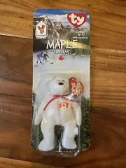McDONALDS TY BEANIE BABY MAPLE THE BEAR RARE WITH 2 TAG ERRORS 1993 OAKBROOK