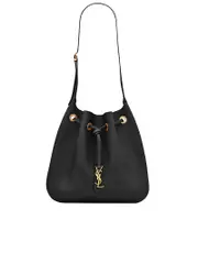 Saint Laurent Paris VII Medium Hobo Bag in Leather