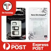 SIM Card Adapter Kit Nano Micro Standard Size Converter Tray for Apple & Samsung