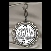 Back To School Music Band Theme Back Pack Book Bag Zipper Pull Kids Clip Charms
