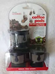 Handy Gourmet Reusable Coffee Pods Fill W/ Coffee Or Tea BPA Free/ free scoop