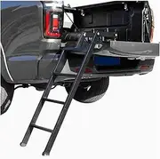 Pickup Truck Tailgate Ladder Truck Tailgate Ladder Foldable Compatible For Pickup Truck's Bed Step Grip Plates