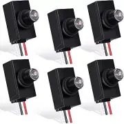 Flutesan 6 Packs Dusk to Dawn Sensor for Outdoor Lighting 100-277V Photoelectric
