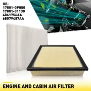 Carbon Cabin& Engine Filter Air Combo For Dodge Durango 2011-22 V6 3.6L V8 5.7L (for: Fiat)
