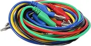 Gyorwst 5PCS Stackable Banana to Banana Plug Test Leads Soft Electrical Test Cable Wire 3.3Ft/1M for Multimeter 1000V 15A