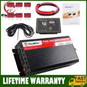 2000W/4000W Car Inverter 12V-240V Pure Sine Wave Remote Control USB Inverter NEW