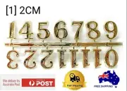 CLOCK NUMBER GOLD Plastic Numbers (3 Types)