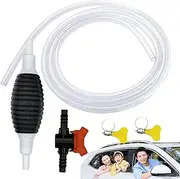 Baweilder Multifunction Liquid Sucker, Multifunction Liquid Sucker, Multifunction Liquid Sucker Pump, 2024, Sucker Car Fuel Tank, Liquid Sucker Hand Pump, Portable Siphon Pump (Black, 4.9ft)