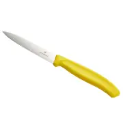 Victorinox 6.7736.L8 Swiss 4" Serrated Spear Point Paring Knife w/ Yellow Handle