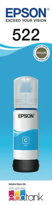 Epson T00M292 - 522 Cyan Ink Bottle