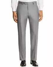 Luigi Bianchi Mantova Mens Super 110'S Wool Dress Pants 42 Grey - NWT $295