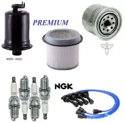 Tune Up Kit Filters Cap Wire Plugs For MITSUBISHI GALANT L4 2.0L DOHC 1989-1992