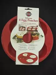 New! Norpro Silicone 4 Egg Poacher