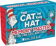AQUARIUS The Cat in The Hat Memory Master Card Game, Fun Family Card Game, Test Your Memory with Classic Dr. Seuss Characters, 2-4 Players, Ages 6+, 30 Minute Game, Officially Licensed Merchandise