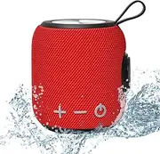 Sanag M7 Portable Speaker Bluetooth 5.0 Dual Pairing Wireless Mini Speaker, 360 HD Surround Sound & Rich Stereo Bass 24H Playtime IP67 Waterproof for Travel Outdoors Home and Party Red